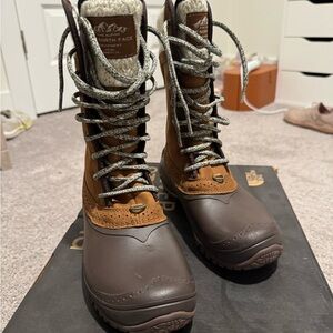 The North Face Dark Brown and Light Brown Boots
